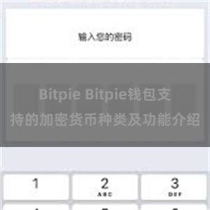 Bitpie Bitpie钱包支持的加密货币种类及功能介绍