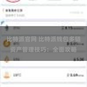 比特派官网 比特派钱包多链资产管理技巧：全面攻略