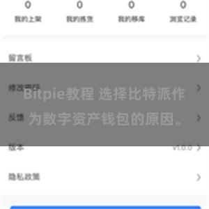 Bitpie教程 选择比特派作为数字资产钱包的原因。