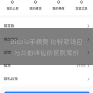 Bitpie手续费 比特派钱包与其他钱包的区别解析