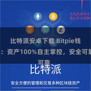 比特派安卓下载 Bitpie钱包：资产100%自主掌控，安全可靠。